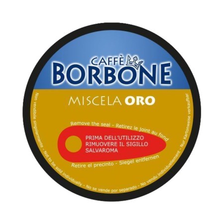 90 Capsule di Caffè Compatibili con Nescafè Dolce Gusto Borbone, Miscela Oro