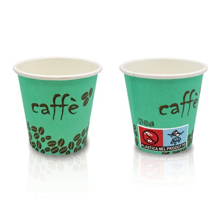 50 Bicchierini Caffè Colorati in Carta 75 ml Movida