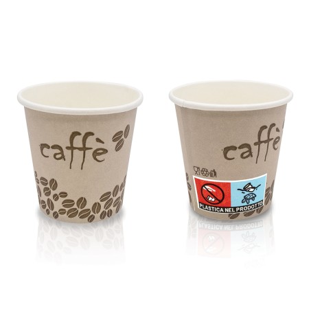 50 Bicchierini Caffè Colorati in Carta 75 ml Movida