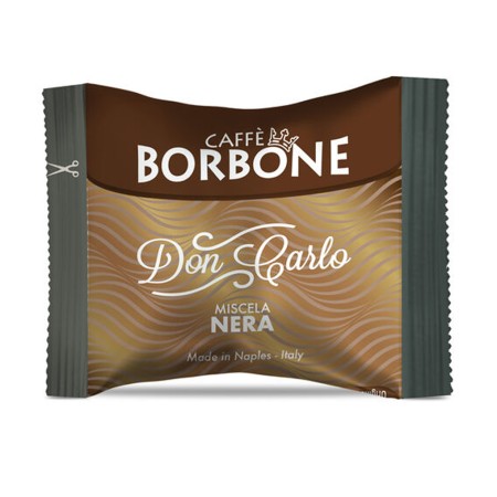 50 Capsule Caffè compatibili con Lavazza A Modo Mio Borbone Don Carlo miscela Nera