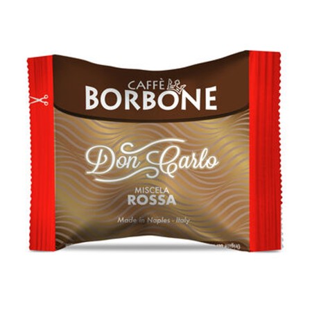 50 Capsule Caffè compatibili con Lavazza A Modo Mio Borbone Don Carlo miscela Rossa