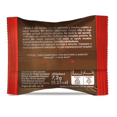 50 Capsule Caffè compatibili con Lavazza A Modo Mio Borbone Don Carlo miscela Rossa