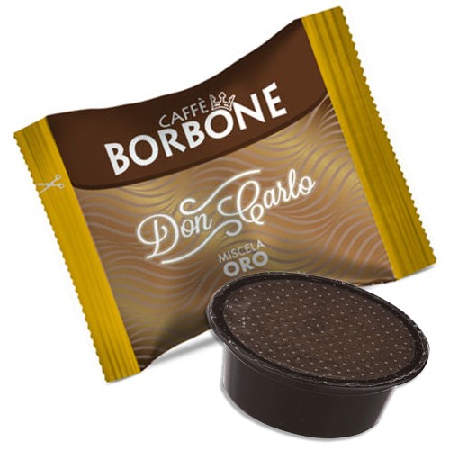 100 Capsule di Caffè compatibili con Lavazza A Modo Mio, Caffè Borbone Don Carlo Miscela Oro