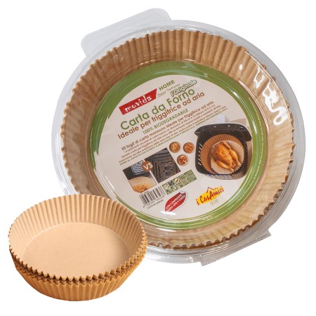 50 Fogli di Carta da Forno Movida, Biodegradabili, Rotondi, diametro 20 cm