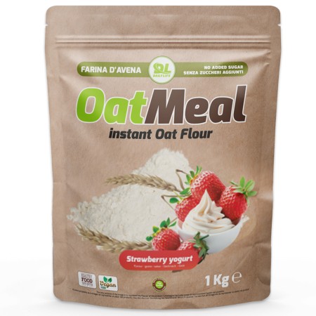 Daily Life Farina di Avena Gusto Yogurt alla Fragola, Oatmeal Instant in busta da 1 kg