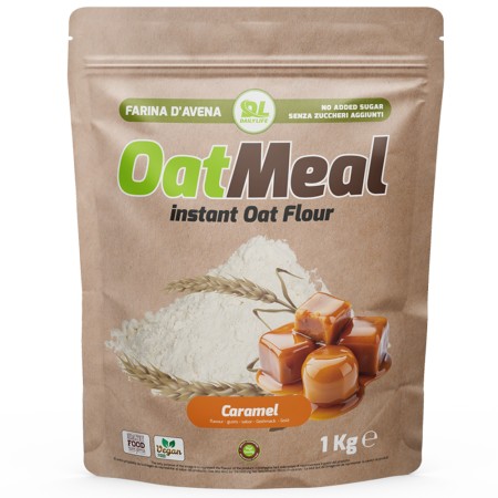 Daily Life Farina di Avena al Caramello, Oatmeal Instant in busta da 1 kg