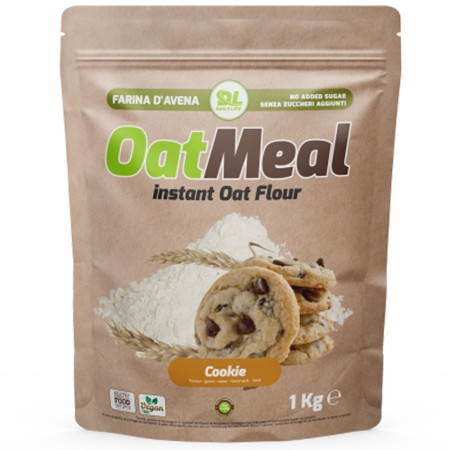 Daily Life Farina di Avena al Biscotto, Oatmeal Instant in busta da 1 kg