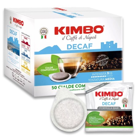 Kimbo 50 Cialde ESE 44mm Caffè Miscela Dek Decaffeinato