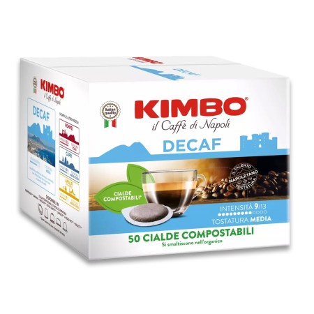 Kimbo 50 Cialde ESE 44mm Caffè Miscela Dek Decaffeinato