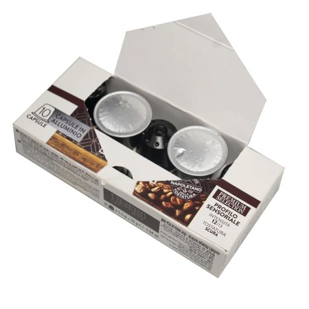 100 Capsule Caffè Compatibili con Nespresso Kimbo Miscela Ristretto in Alluminio