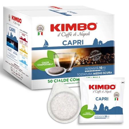 50 Cialde Caffè ESE 44 mm Kimbo Miscela Capri