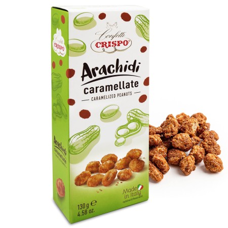 Crispo Arachidi Caramellate, Senza Glutine 130 gr