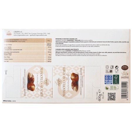 Crispo Mandorle e Arachidi Caramellate 400 gr