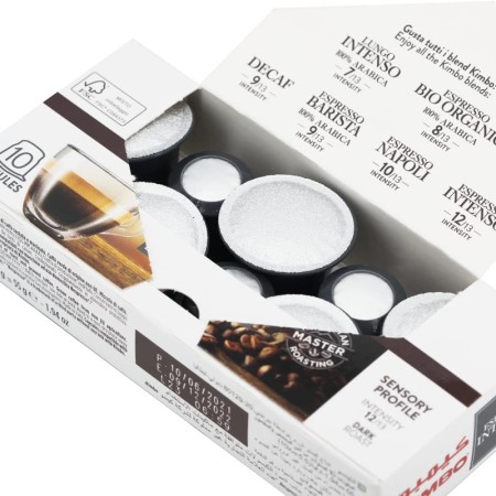100 Capsule Caffè Compatibili per Nespresso Kimbo Miscela Intenso Espresso