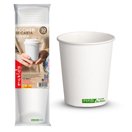 Movida 50 Bicchieri in Carta 250 ml