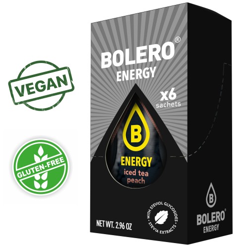 Bolero Drink Energy Iced Tea Peach, 6...