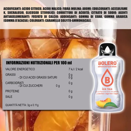 Bolero Drink Ice Tea Peach, Tè alla...