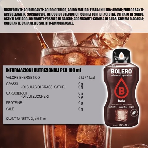 Bolero Drink Gusto Kola, 12 Stick da...