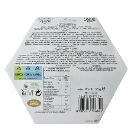 Crispo Confetti Lieto Evento Snob Rosa per Nascita 500 gr