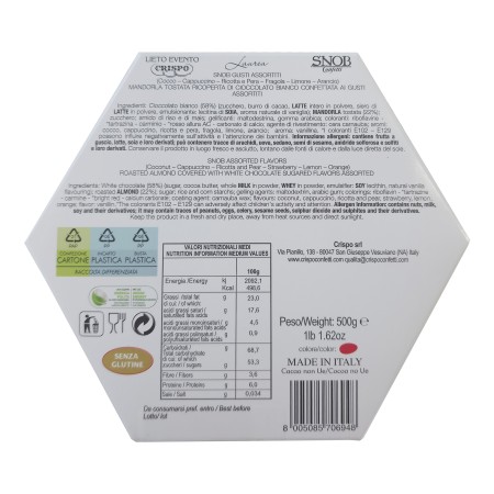 Crispo Confetti Lieto Evento Snob Rossi per Laurea 500 gr