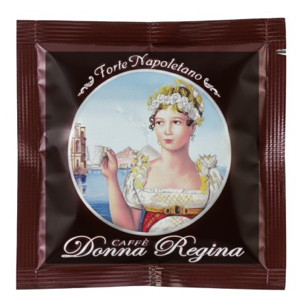 50 Cialde di Caffè Compatibili con Sistema ESE 44 mm Donna Regina, Monodose Compostabili in filtro carta