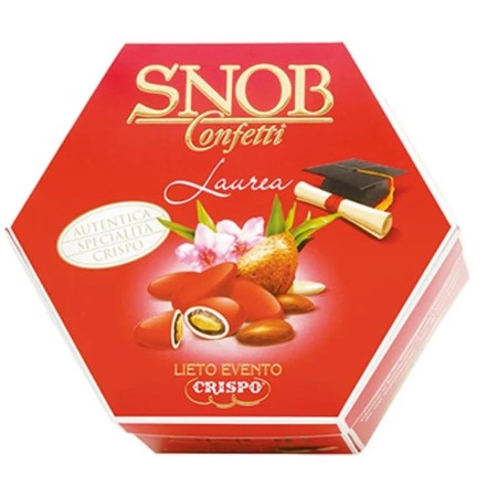 Crispo Confetti Lieto Evento Snob Rossi per Laurea 500 gr