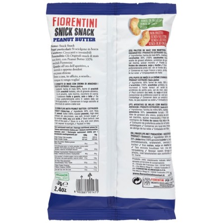 Fiorentini Cornetti di Mais con Crema di Arachidi Peanut Butter 70 gr