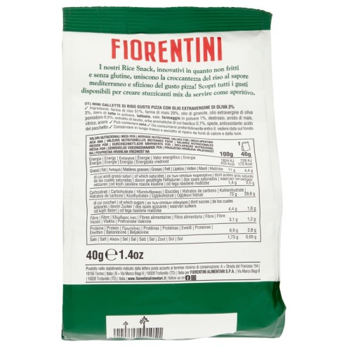 Fiorentini Rice Snack gusto Pizza 40 gr