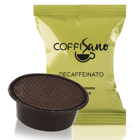 100 Capsule di Caffè compatibili con Lavazza A Modo Mio Coffisano miscela Decaffeinato Deca, Gusto Cremoso e Dolce