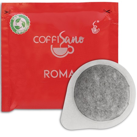 150 Cialde Caffè Coffisano Miscela Roma, Espresso Italiano in Filtro Carta Compostabile ESE da 44 mm