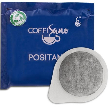 150 Cialde Caffè Coffisano Miscela Positano, Espresso Italiano in Filtro Carta Compostabile ESE da 44 mm