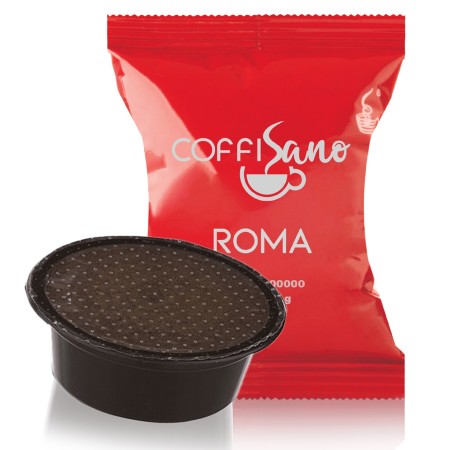 100 Capsule di Caffè compatibili con Lavazza A Modo Mio Coffisano miscela Roma, Espresso Italiano Cremoso ed Equilibrato