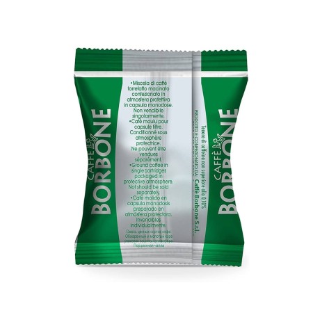 50 Capsule di Caffè Compatibili Nespresso Borbone Miscela Decaffeinato, Espresso Italiano Monodose