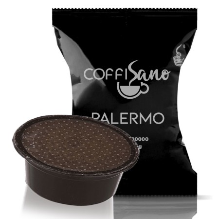 100 Capsule di Caffè compatibili con Lavazza A Modo Mio Coffisano miscela Palermo, Espresso Italiano Sapore Intenso e Corposo