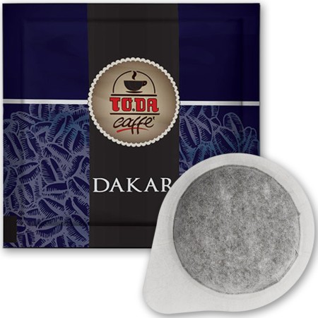 50 Cialde di Caffè per Macchine a sistema ESE 44 mm To.da Miscela Dakar, Espresso italiano in Cialde Compostabili