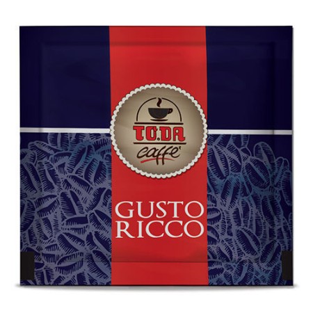50 Cialde di Caffè To.da Miscela Gusto Ricco, Espresso Monodose Cremoso in Cialde ESE 44 mm