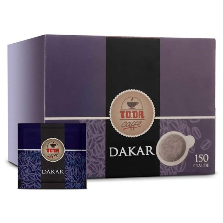 150 Cialde di Caffè per Macchine a sistema ESE 44 mm To.da Miscela Dakar, Espresso italiano in Cialde Compostabili