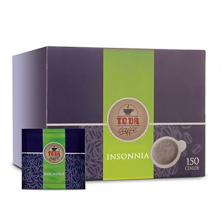 150 Cialde di Caffè To.da Miscela Insonnia, Espresso in Cialde ESE 44 mm Compostabili