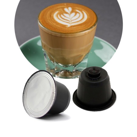 80 Capsule di Caffè Cortado Compatibili per Nespresso Gattopardo To.da, Bevanda Solubile Monodose