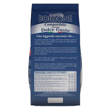 90 Capsule di Caffè Compatibili con Nescafè Dolce Gusto Borbone, Miscela Blu