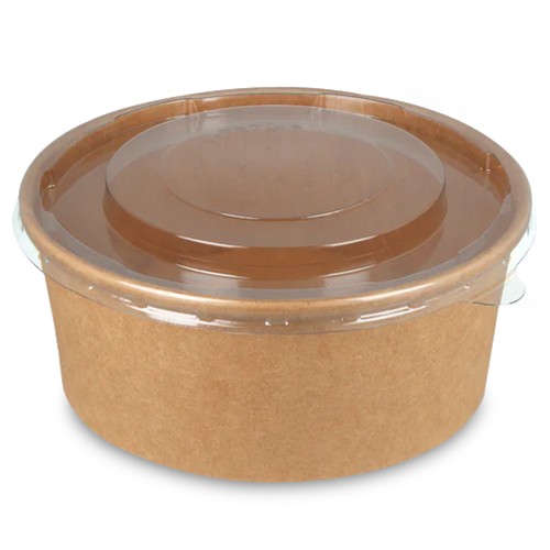 50 Ciotole di Carta con Coperchio,...