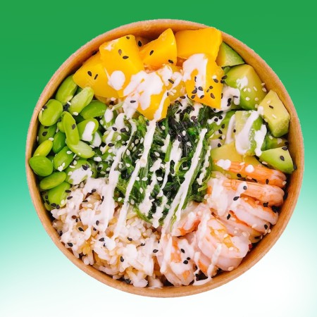 50 Ciotole di Carta con Coperchio, Vaschette Bowl Poke Monouso in Cartone Team Bio diam 14,8 cm