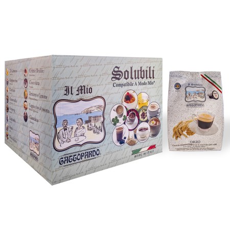 128 Capsule di Orzo compatibili con Lavazza A Modo Mio Gattopardo Solubili Caffè