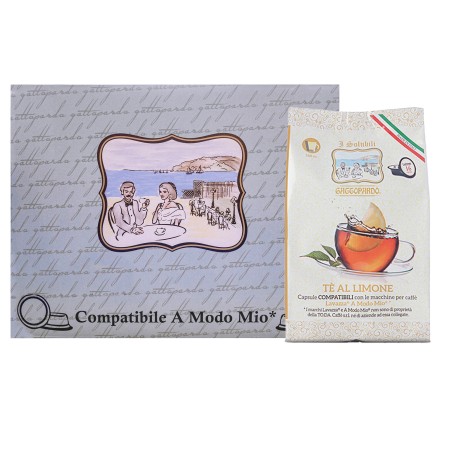 128 Capsule di Tè compatibili con Lavazza A Modo Mio Gattopardo, The Solubili di Caffè
